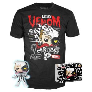 Set figura POP & Tee Marvel Anti-Venom TALLA M