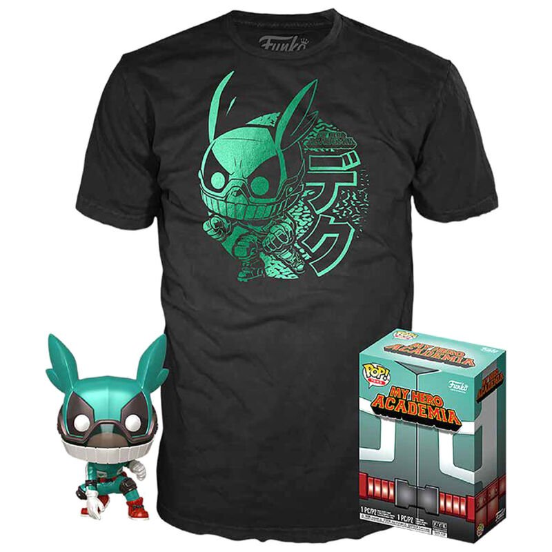 Set figura POP & Tee My Hero Academia Deku with Helmet TALLA L