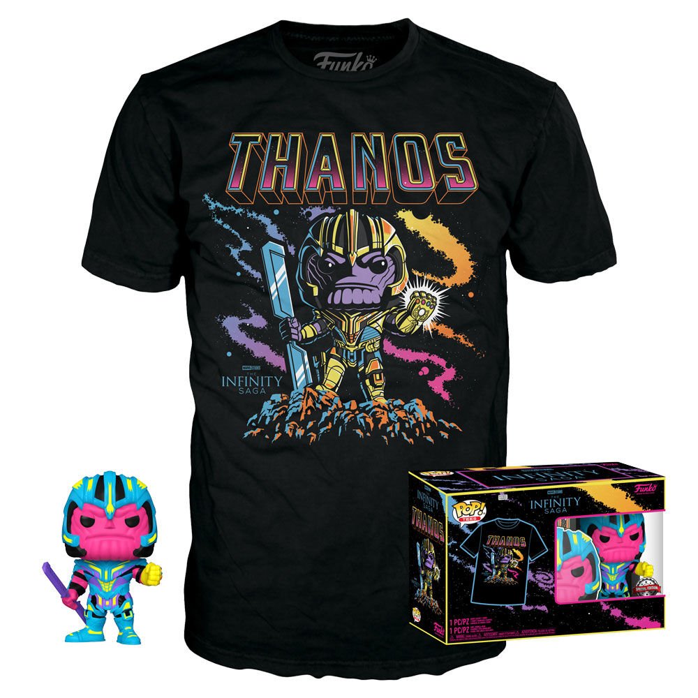 Set figura POP & Tee Marvel Infinity Saga Thanos Exclusive TALLA S