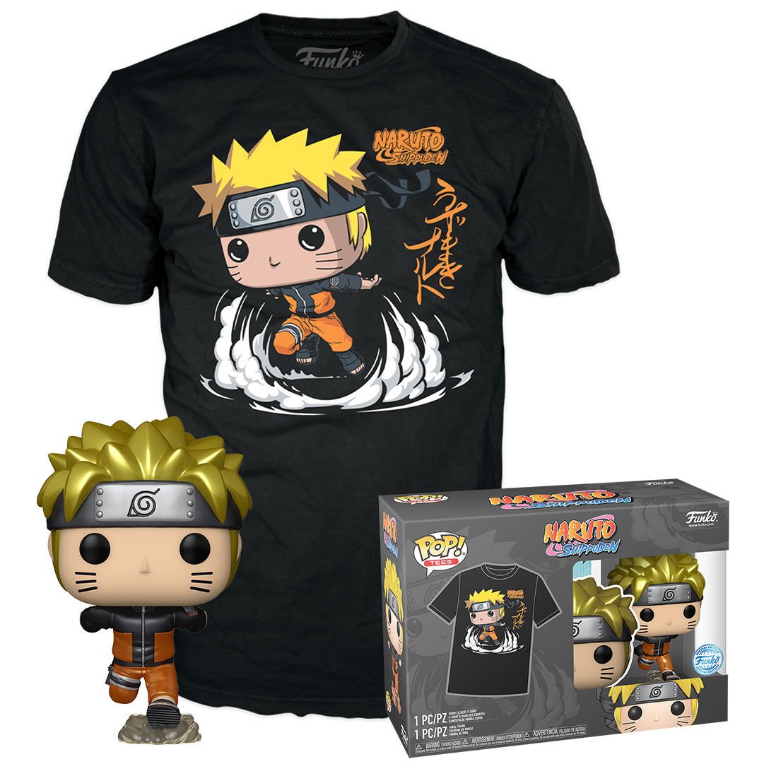Set figura POP & Tee Naruto Shippuden Exclusive TALLA L