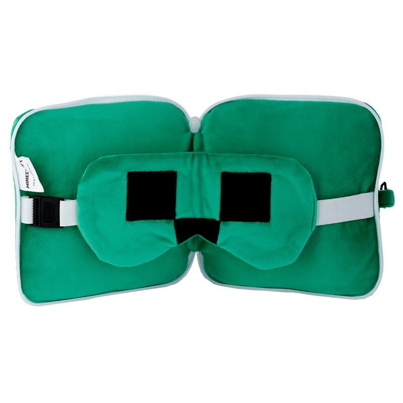 Almohada viaje antifaz Creeper Minecraft Relaxeazzz - Imagen 2