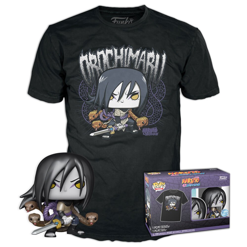 Set figura POP & Tee Naruto Shippuden Orochimaru TALLA M