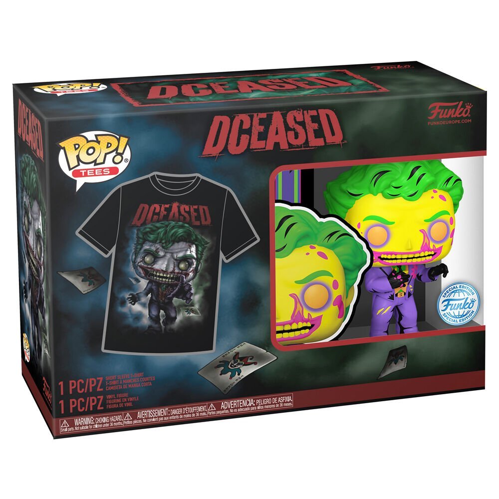 Set figura POP & Tee DC Comics Joker TALLA M - Imagen 2