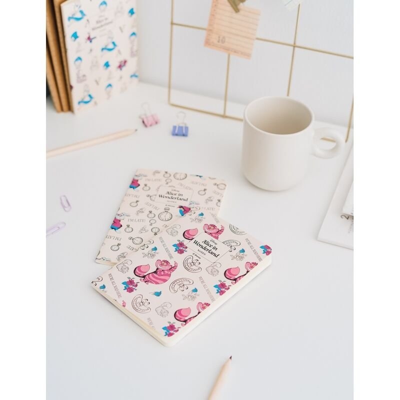 Set 3 cuadernos A6 Alicia en el Pais de las Maravillas Disney - Imagen 3