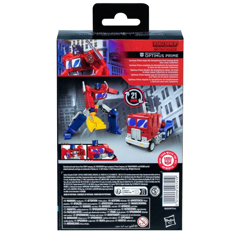 Figura Optimus Prime Studio Series Devastation Transformers 11cm - Imagen 5