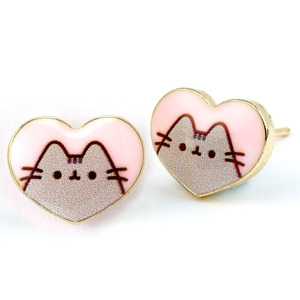 Pendientes Corazon Pusheen - Imagen 2