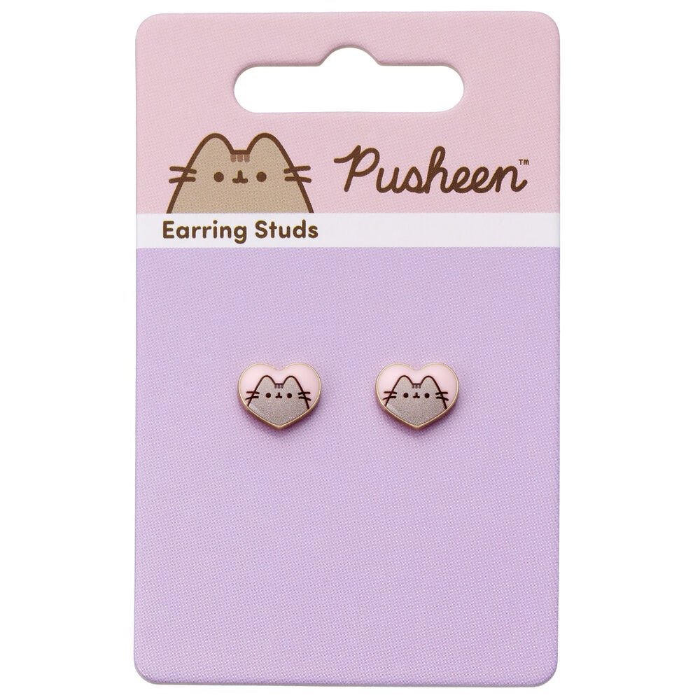 Pendientes Corazon Pusheen - Imagen 3