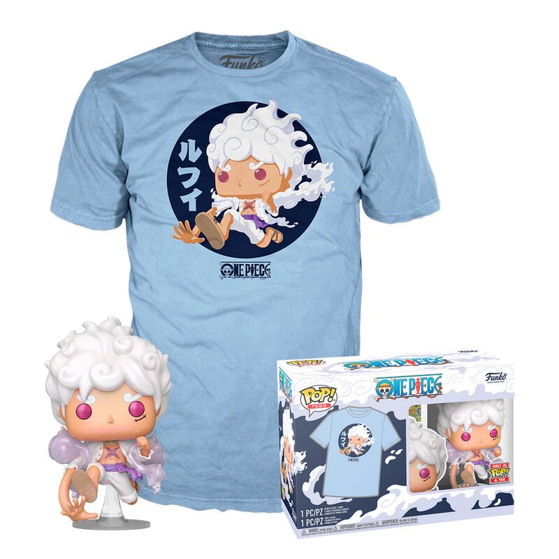Set figura POP & Tee One Piece Luffy Fifth Gear TALLA L