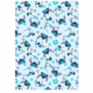 Manta coralina Stitch Disney 110x140cm