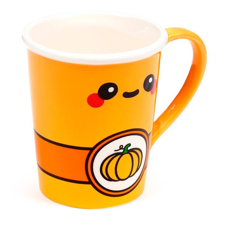 Taza con tapa de Calabaza Foodiemals Latte 325ml - Imagen 3