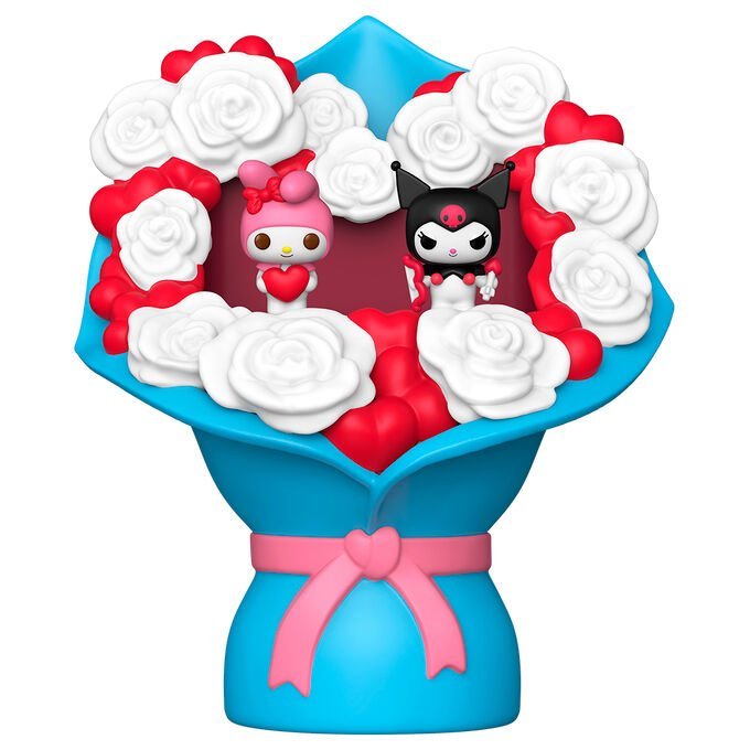Figura Bitty POP Bouquet Hello Kitty My Melody and Kuromi San Valentin - Imagen 2
