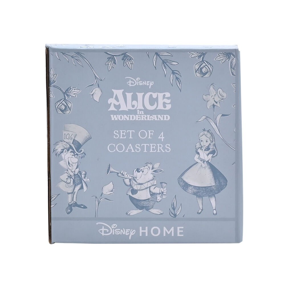 Set 4 posavasos Alicia en el Pais de las Maravillas Disney - Imagen 6