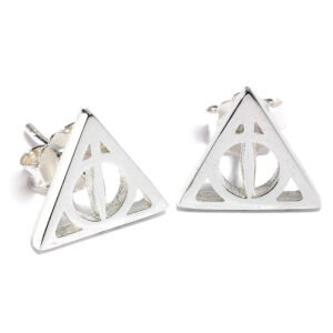 Pendientes Deathly Hallows plata