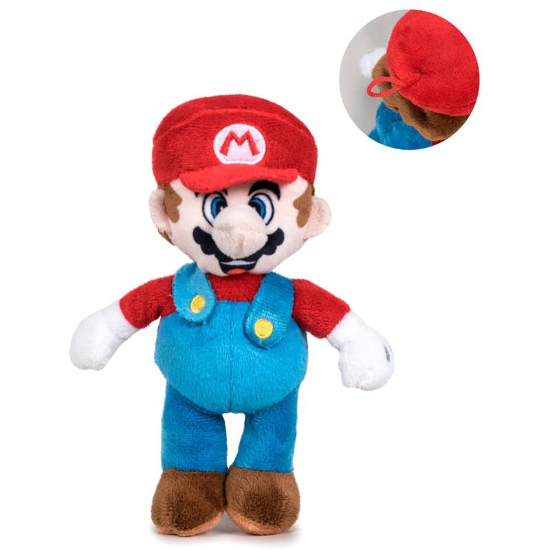 Peluche Mario Super Mario Bros Nintendo soft 18cm - Imagen 2