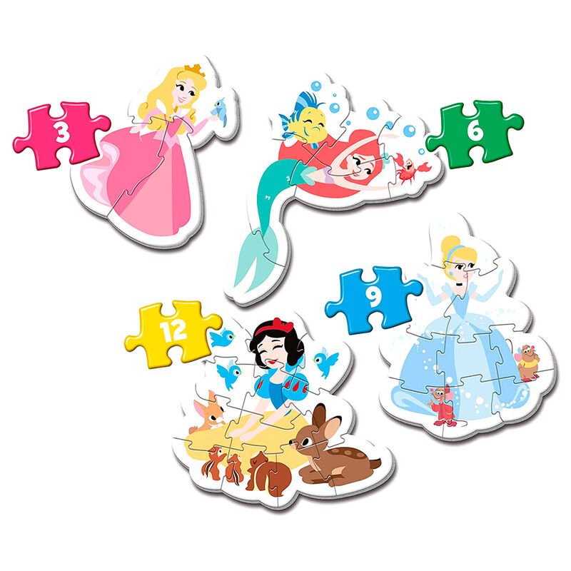 Puzzle My First Puzzle Princesas Disney 3-6-9-12pzs - Imagen 2