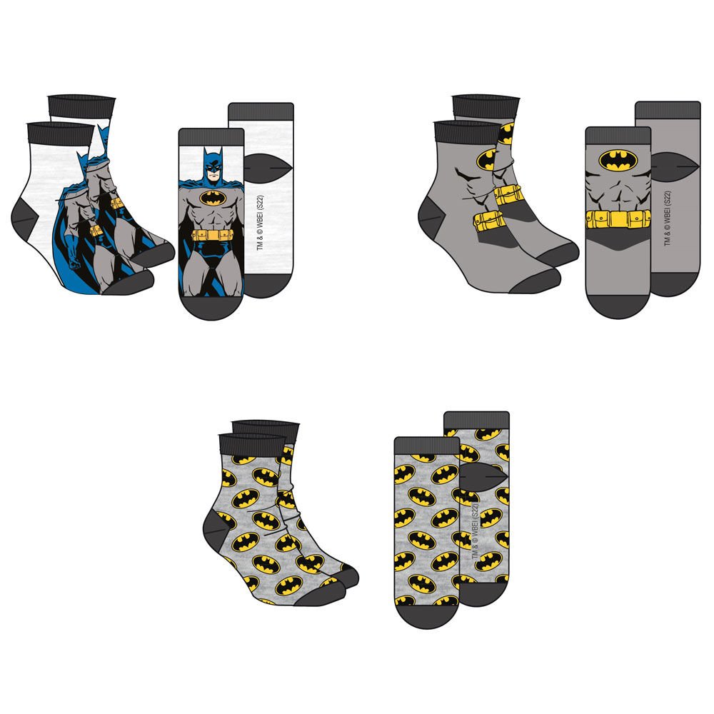 Set 3 calcetines Batman DC Comics adulto surtido - Imagen 2