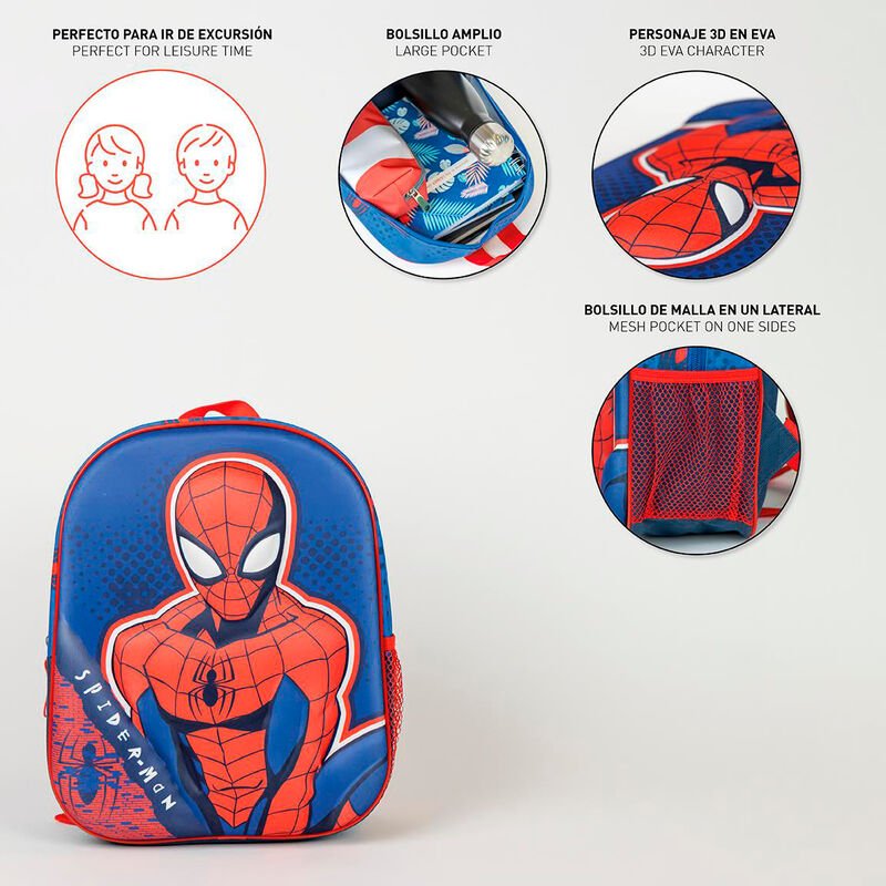 Mochila 3D Spiderman Marvel 31cm - Imagen 4