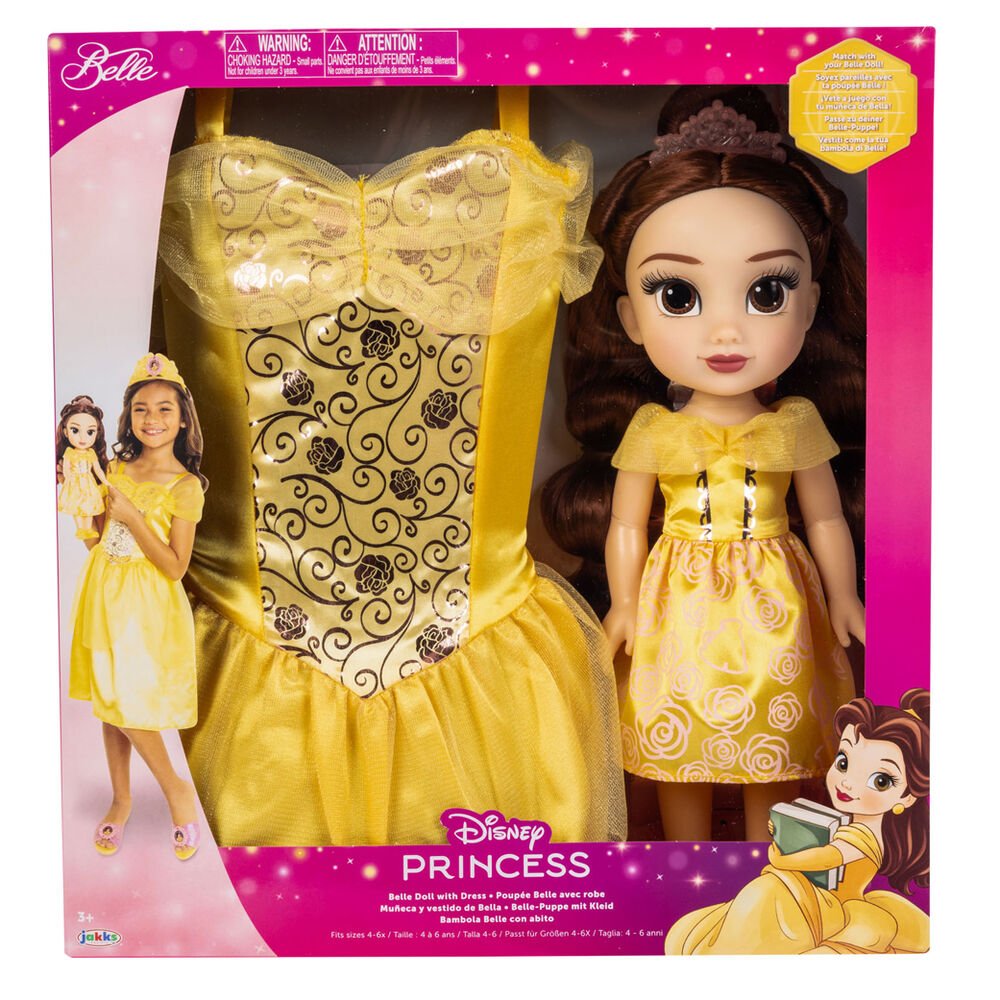Muñeca Bella + Disfraz La Bella y la Bestia Disney 38cm - Imagen 2