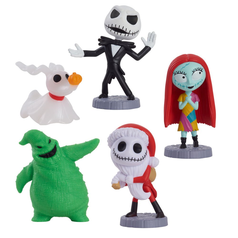 Blister 5 figuras Pesadilla Antes de Navidad Disney