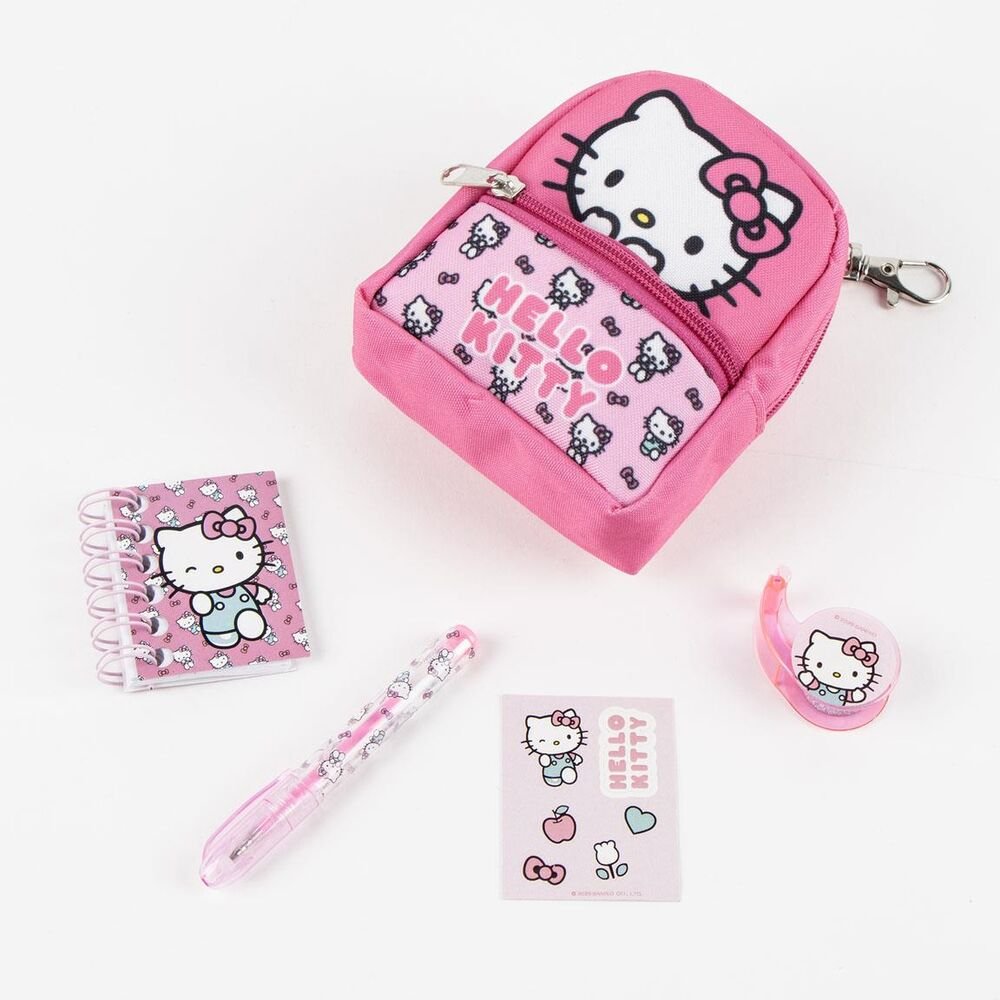 Set papeleria Mini Mochila Hello Kitty - Imagen 4