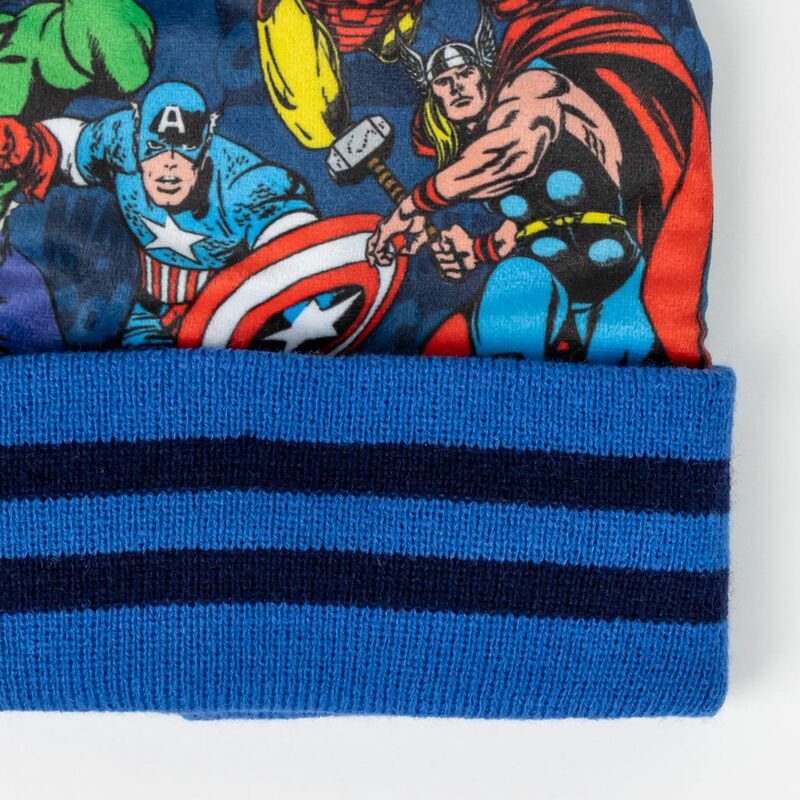 Conjunto gorro guantes braga cuello Los Vengadores Avengers Marvel - Imagen 4