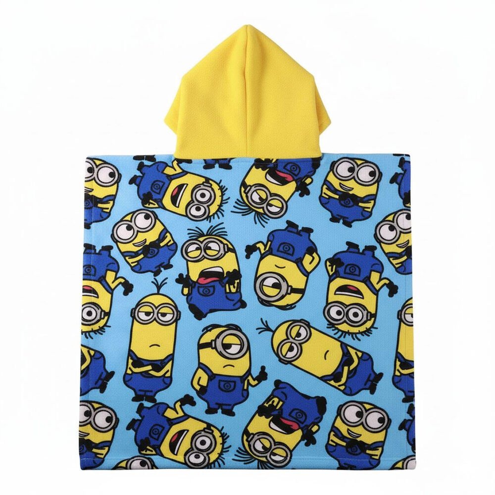 Poncho toalla Minions microfibra - Imagen 2
