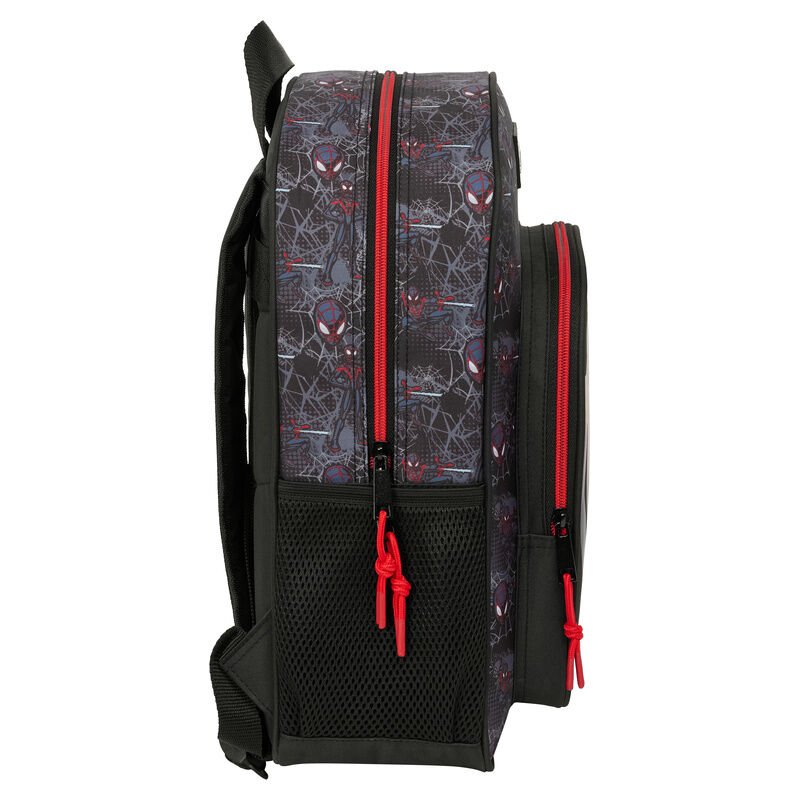 Mochila Miles Morales Spiderman Marvel 38cm adaptable - Imagen 3