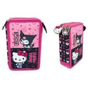 Plumier Kuromi & Hello Kitty triple