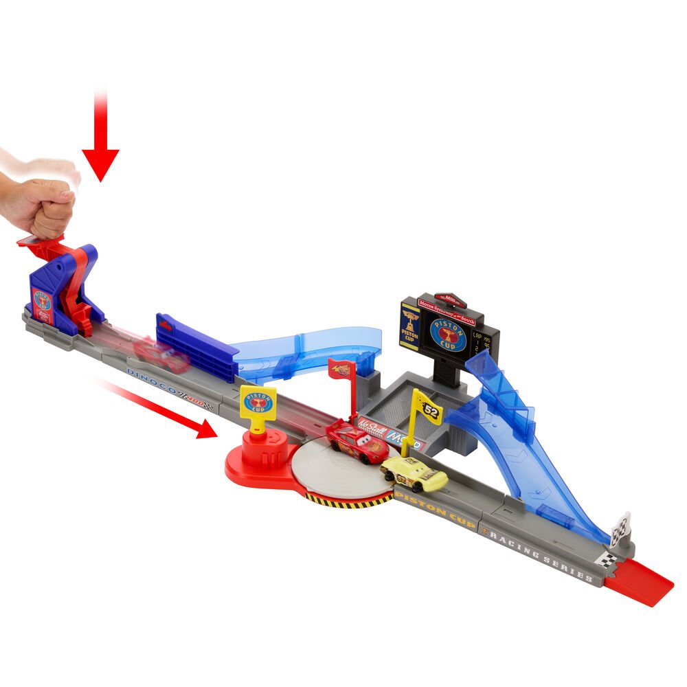Pista Carreras Copa Piston Salto Rayo McQueen Cars Disney Pixar - Imagen 2