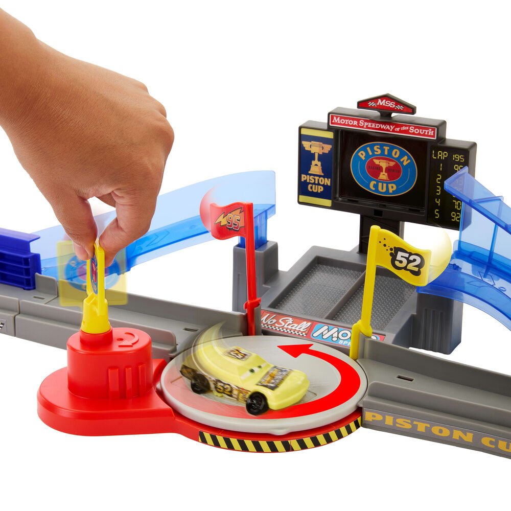 Pista Carreras Copa Piston Salto Rayo McQueen Cars Disney Pixar - Imagen 3