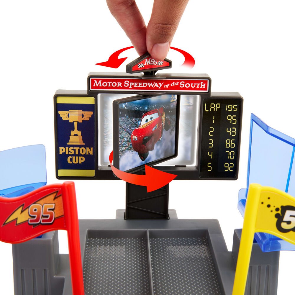 Pista Carreras Copa Piston Salto Rayo McQueen Cars Disney Pixar - Imagen 5