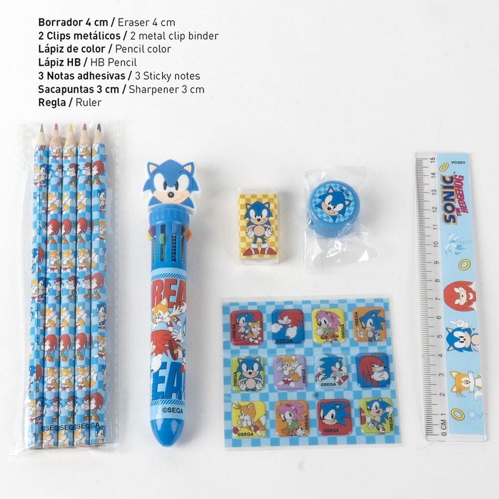 Set papeleria Sonic the Hedgehog - Imagen 2