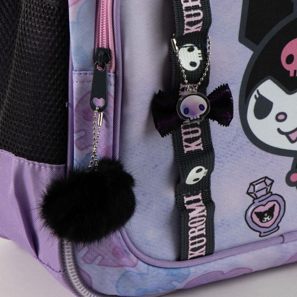 Mochila Kuromi Hello Kitty 42cm adaptable - Imagen 5
