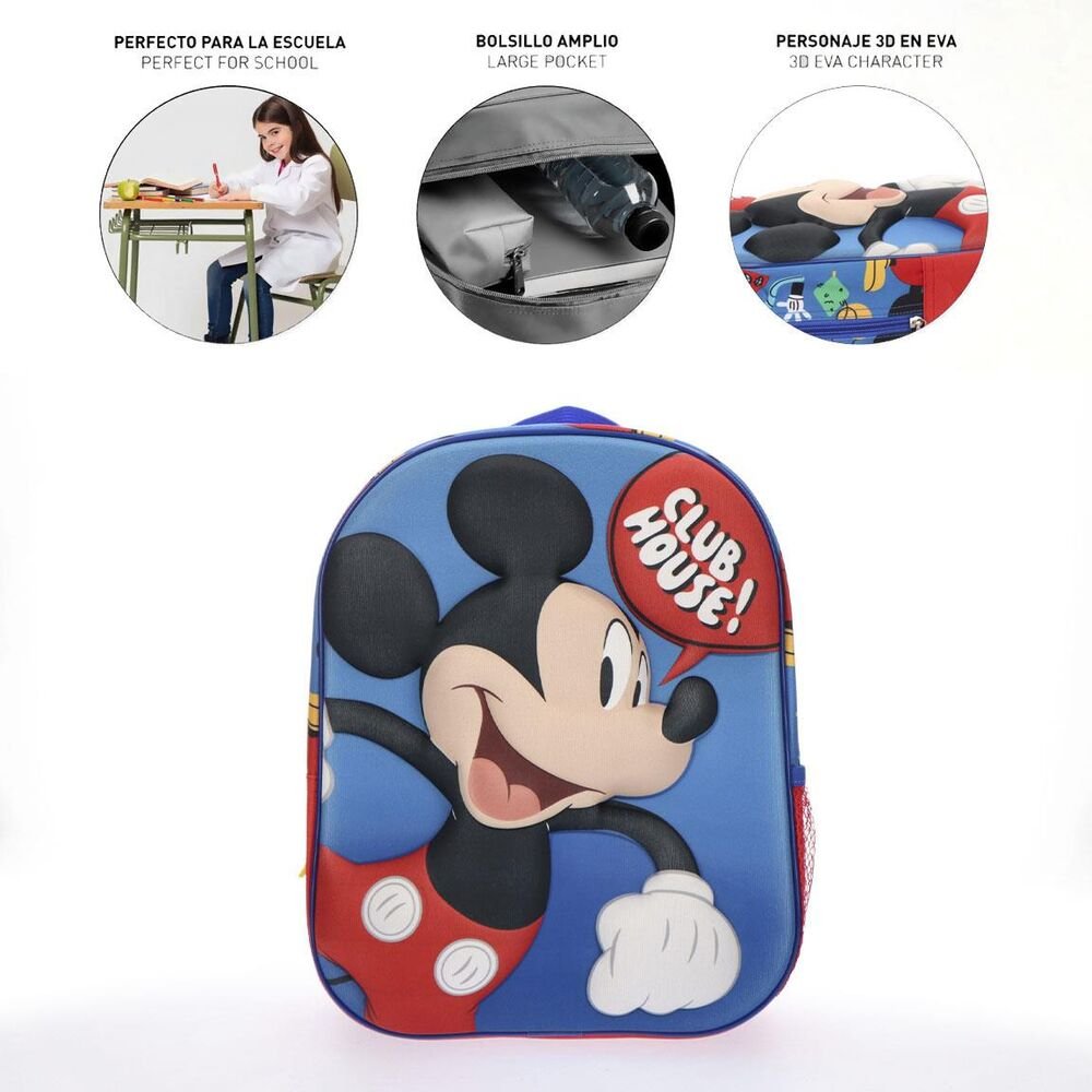 Mochila 3D Mickey Disney 30cm - Imagen 6