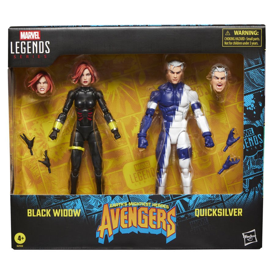 Set 2 Figuras Marvel Black Widow y Quicksilver Los vengadores Avengers Marvel 15cm - Imagen 2