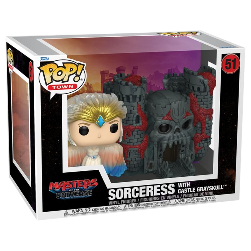Figura POP Town Masters of the Universe Sorceress with Castle Grayskull Live Action - Imagen 2