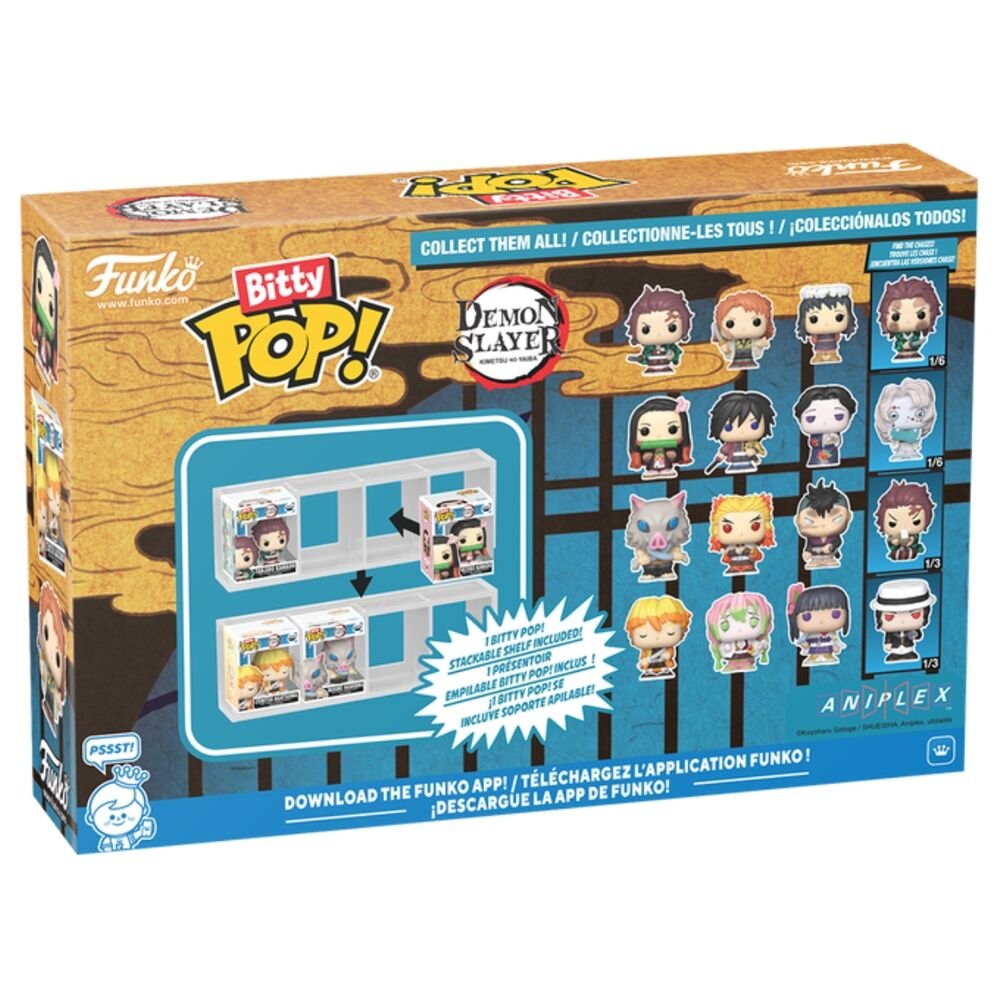 Blister 4 figuras Bitty POP Demon Slayer Inosuke - Imagen 2