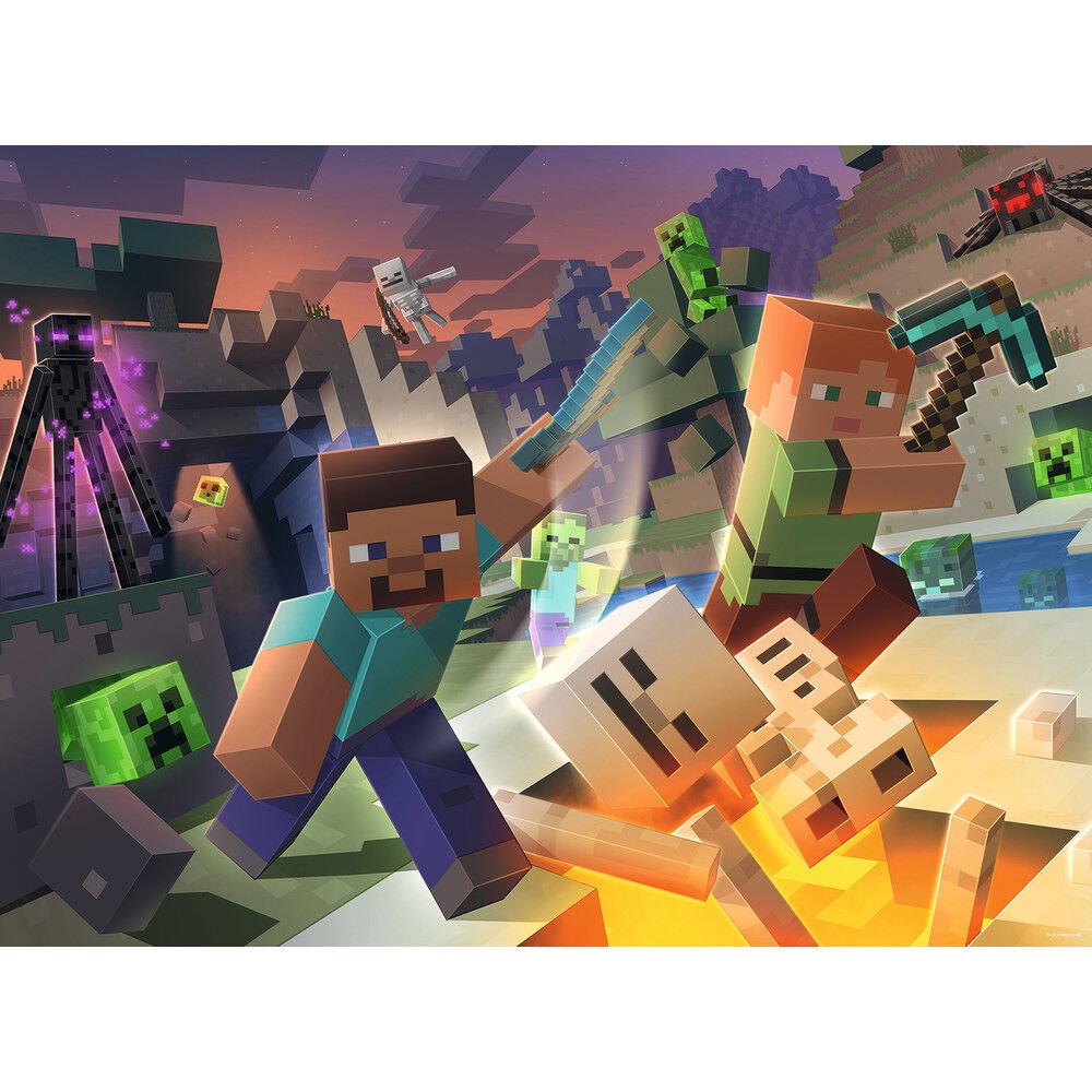 Puzzle Minecraft XXL 100pzs - Imagen 2