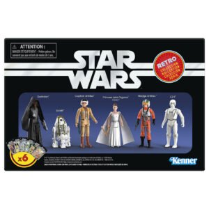 Set 6 figuras Retro Star Wars: Una Nueva Esperanza 9,5cm