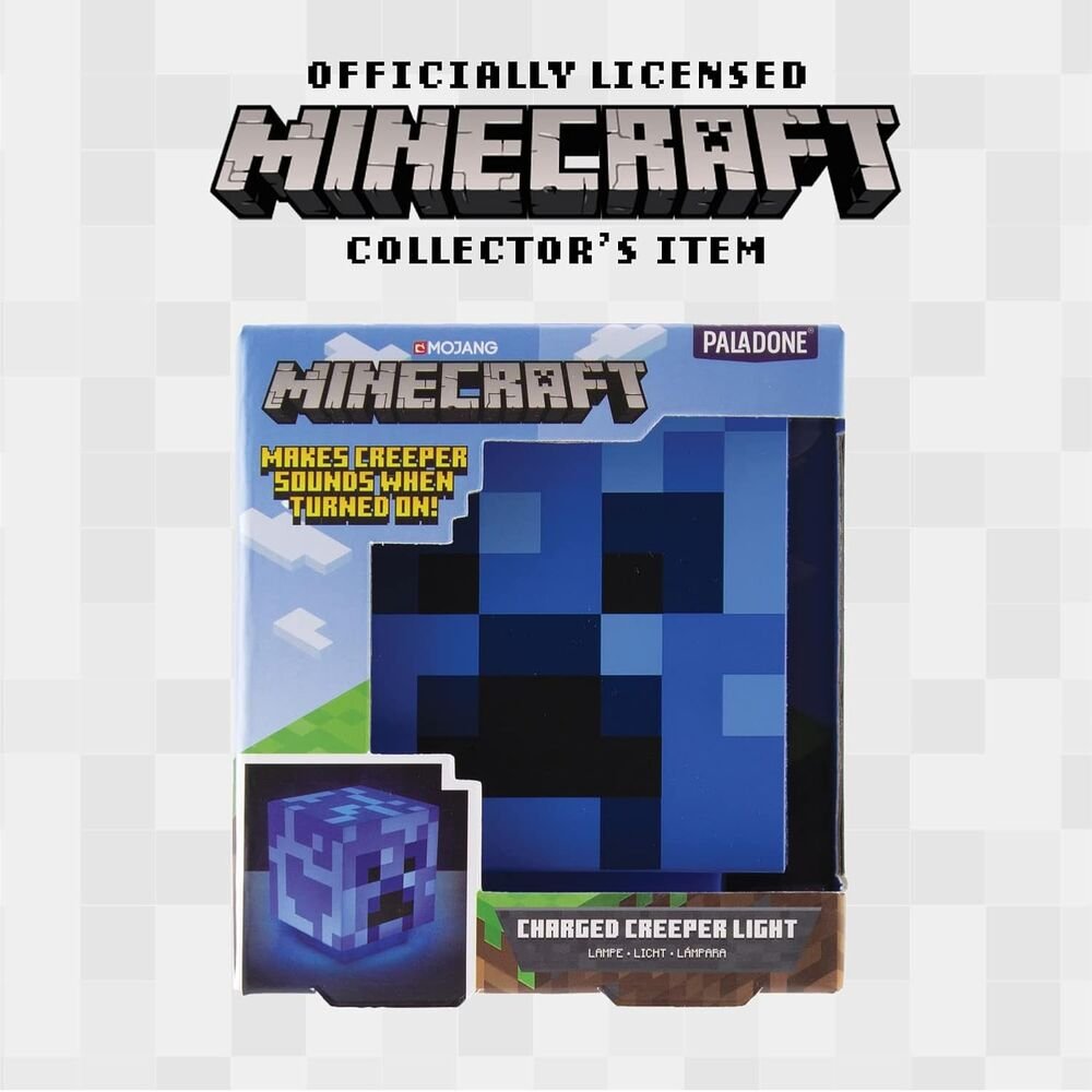 Lampara sonido 3D Charged Creeper Minecraft - Imagen 5