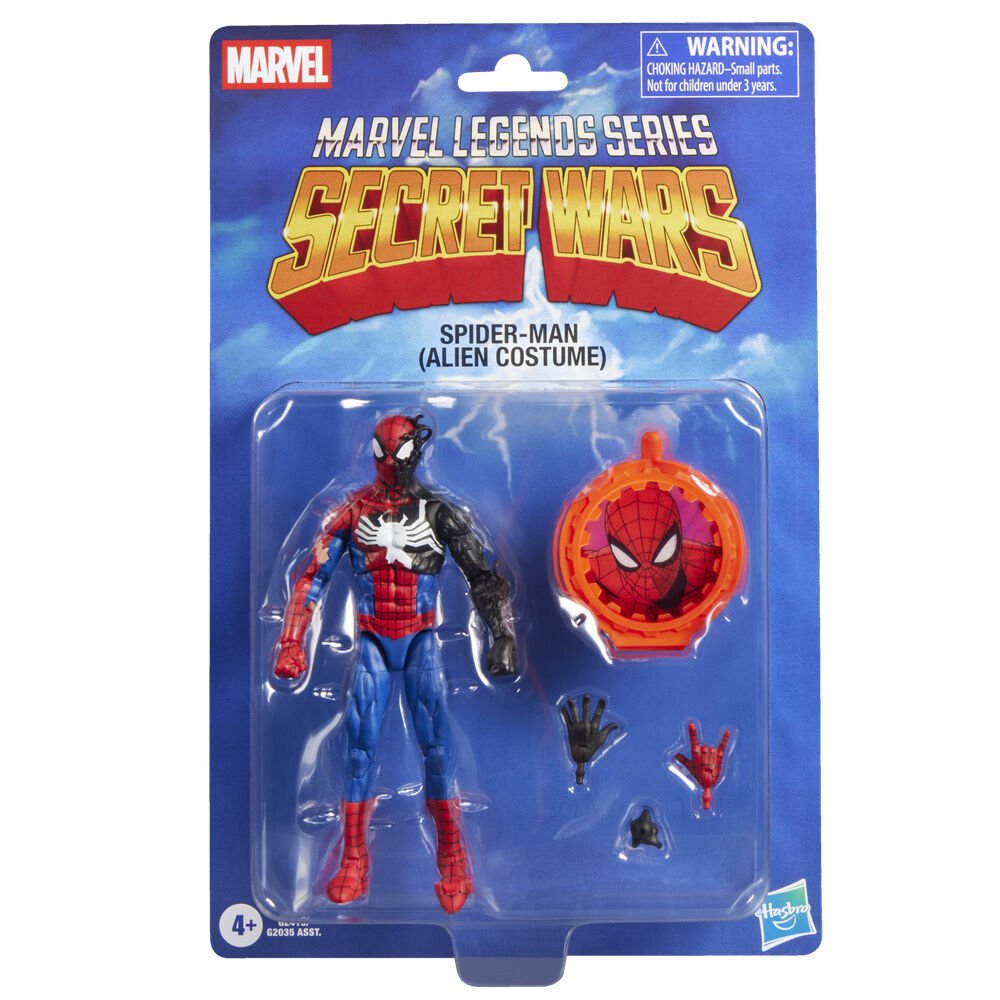 Figura Spiderman Alien Costume Secret Wars Marvel Legends Series 15cm - Imagen 2
