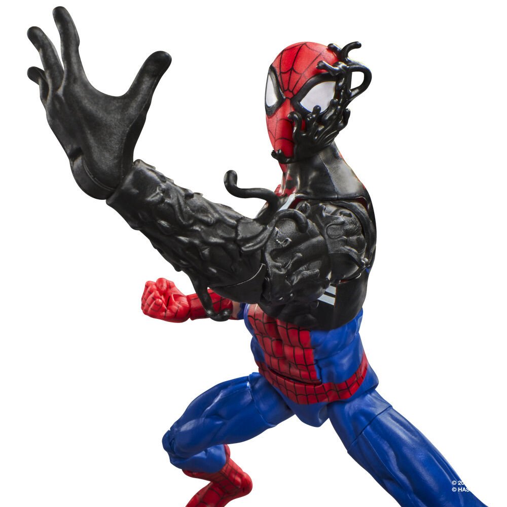 Figura Spiderman Alien Costume Secret Wars Marvel Legends Series 15cm - Imagen 4