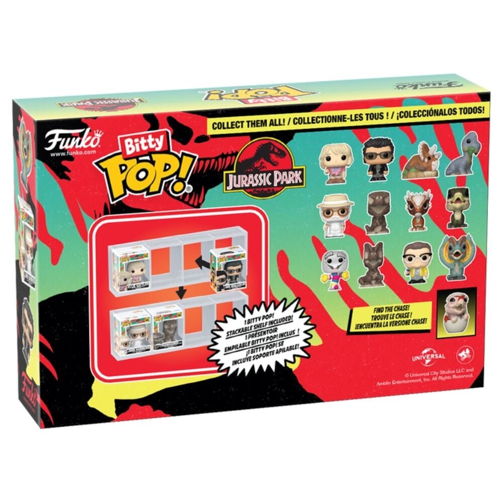 Blister 4 figuras Bitty POP Jurassic Park Mr. DNA - Imagen 2