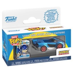 Figura Bitty POP Ride Sonic The Hedgehog Sonic and Speed Star w/Sonic Lightning