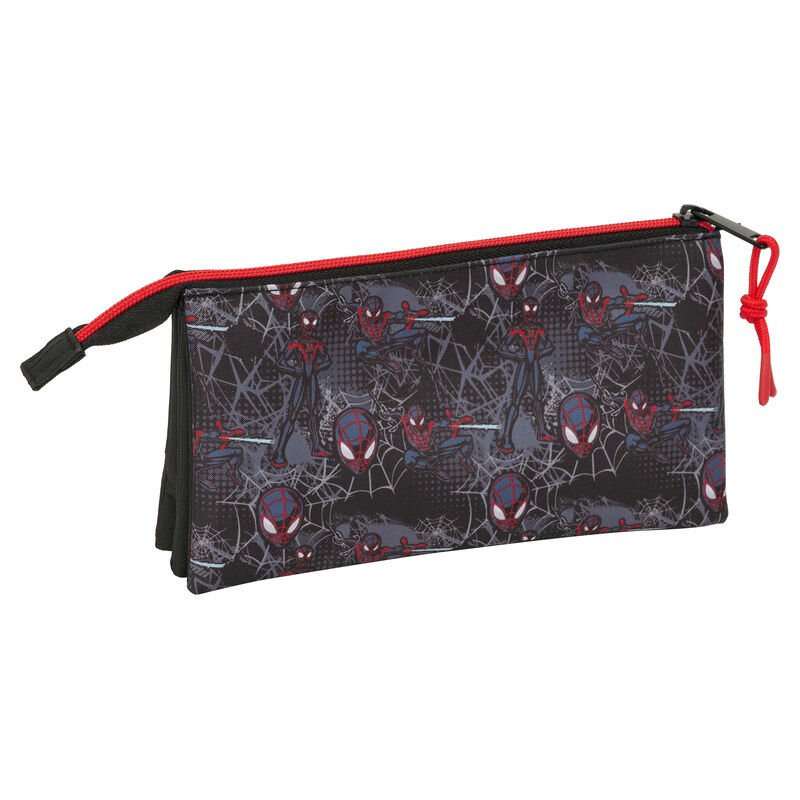 Portatodo Miles Morales Spiderman Marvel triple - Imagen 2