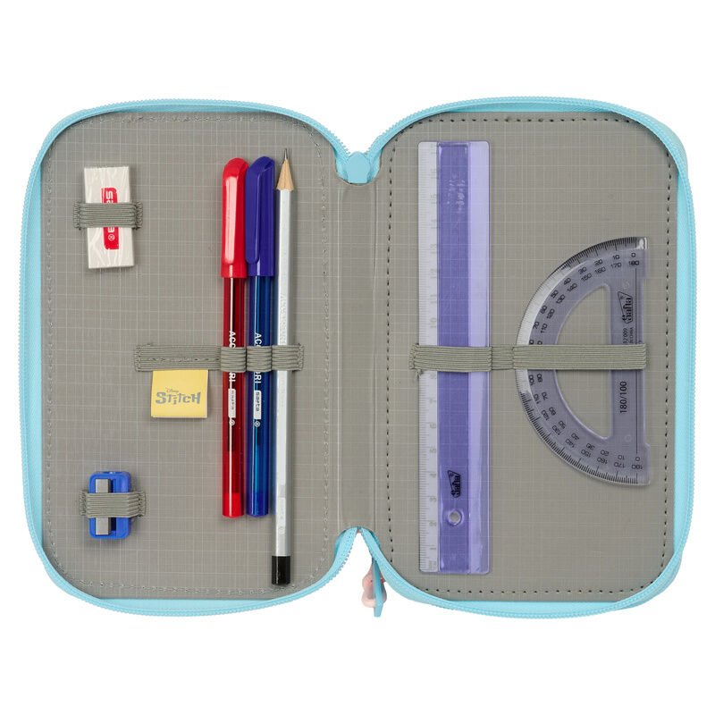 Plumier Ohana Stitch Disney triple 37pzs - Imagen 4