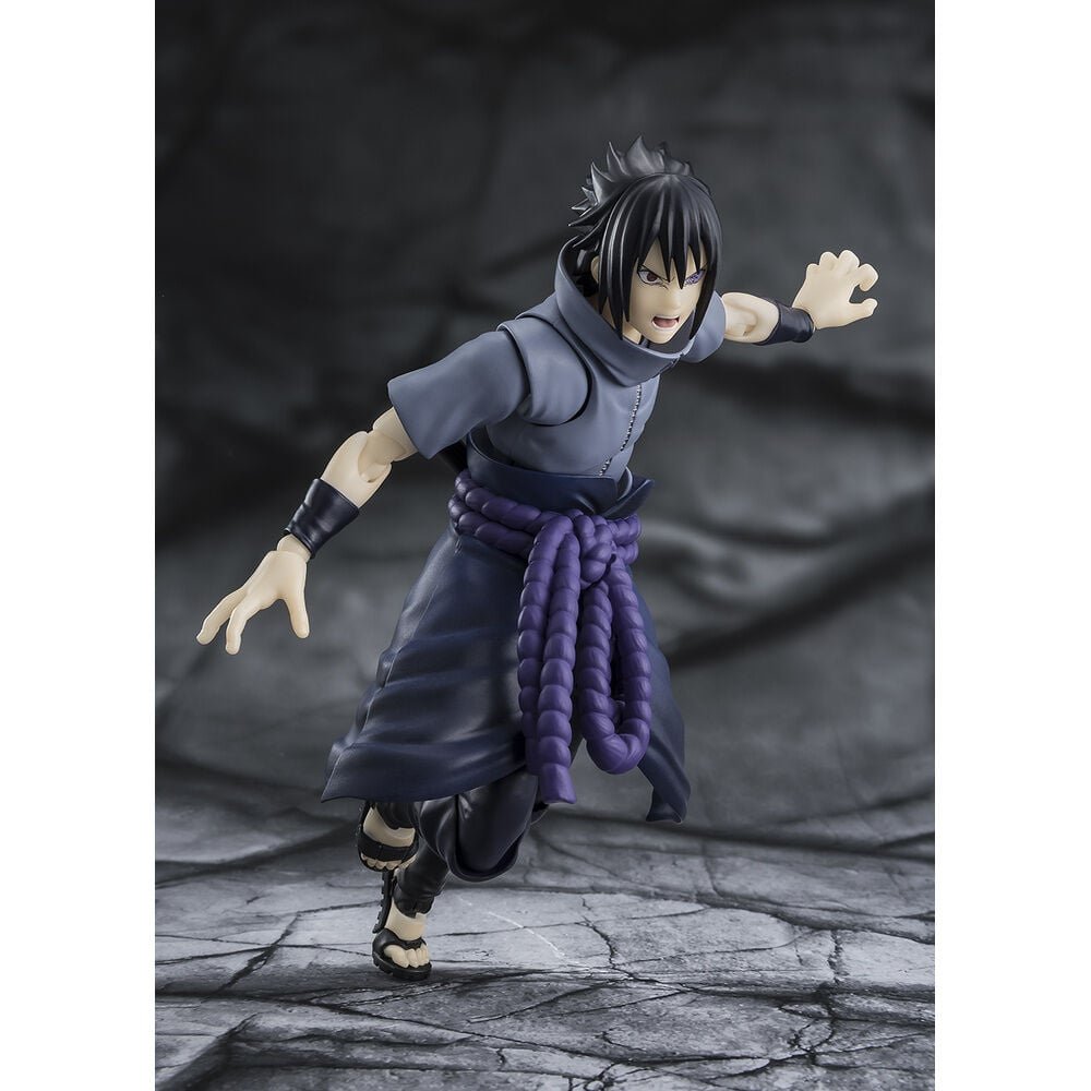 Figura S.H.Figuarts Sasuke Uchiha Solitary Shinobi Naruto Shippuden 14,5cm - Imagen 3