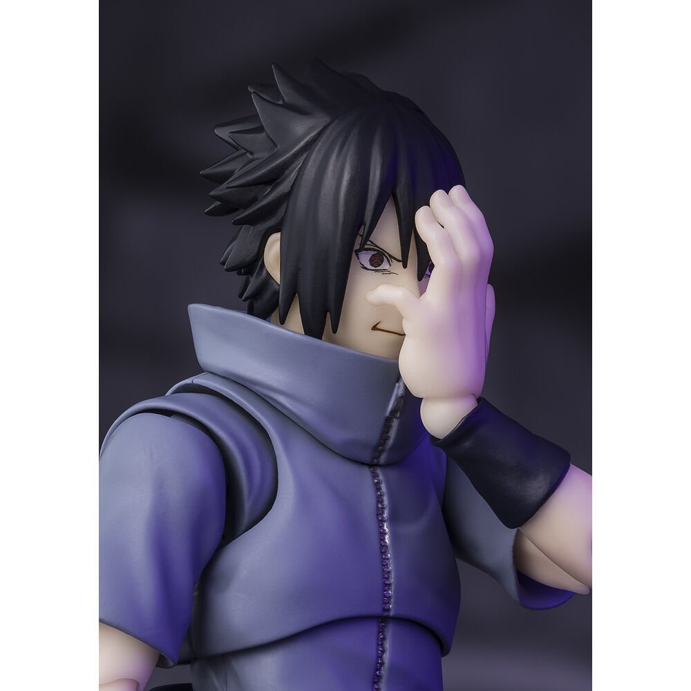 Figura S.H.Figuarts Sasuke Uchiha Solitary Shinobi Naruto Shippuden 14,5cm - Imagen 4