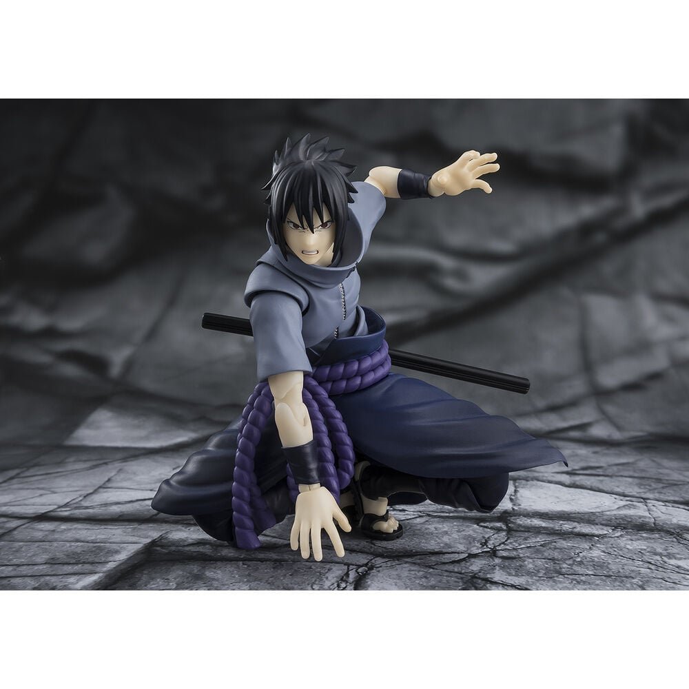 Figura S.H.Figuarts Sasuke Uchiha Solitary Shinobi Naruto Shippuden 14,5cm - Imagen 7