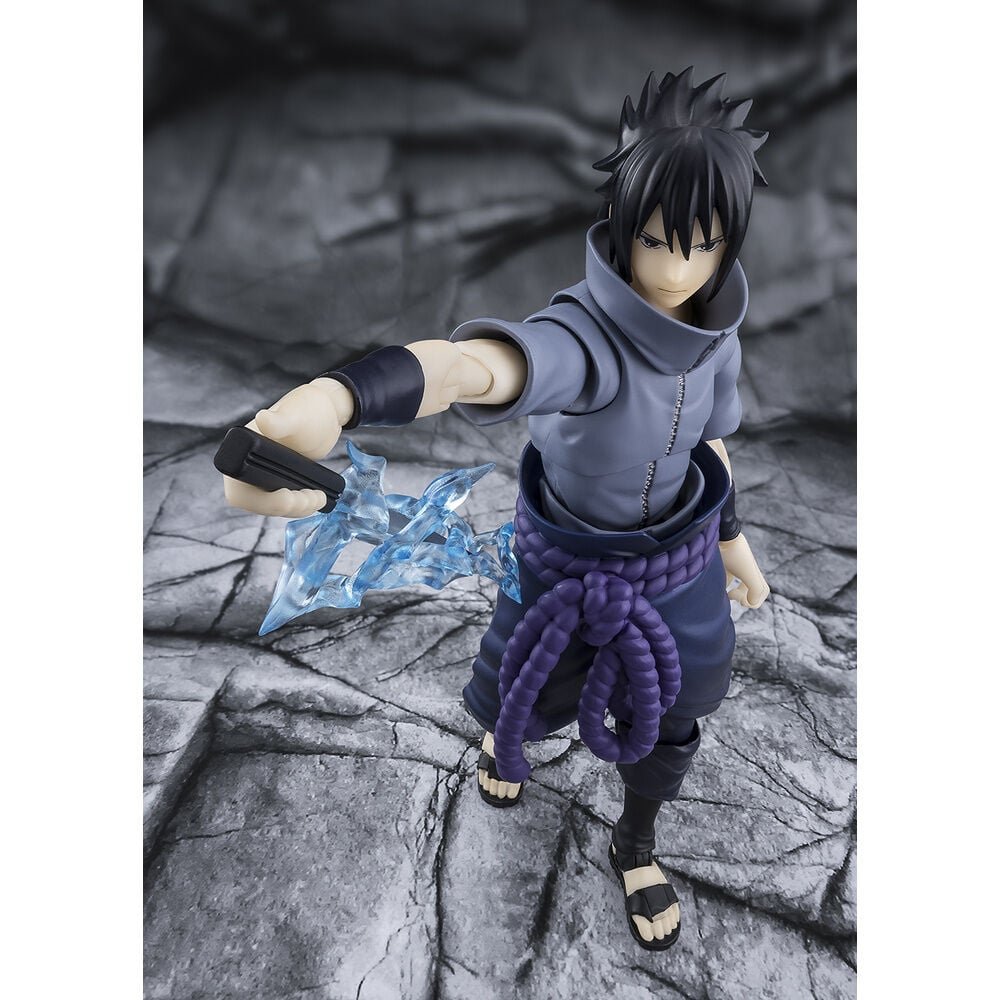 Figura S.H.Figuarts Sasuke Uchiha Solitary Shinobi Naruto Shippuden 14,5cm - Imagen 9